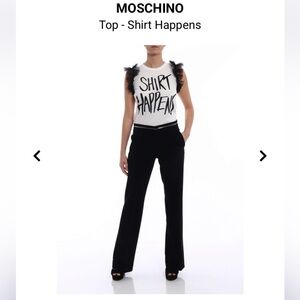 Moschino  Gray Shirt Top - Shirt Happens size S IT 40​